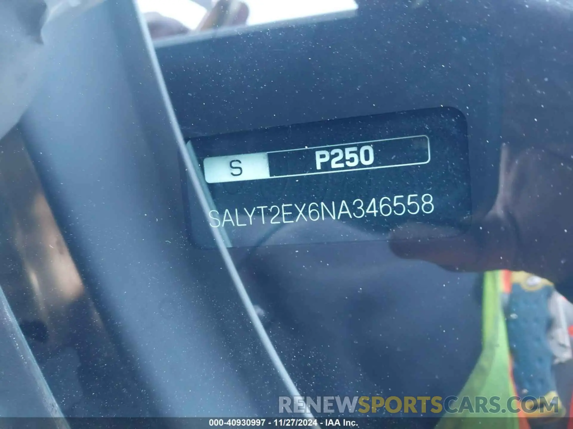 17 fotografías del automóvil dañado SALYT2EX6NA346558 LAND ROVER RANGE ROVER VELAR 2022
