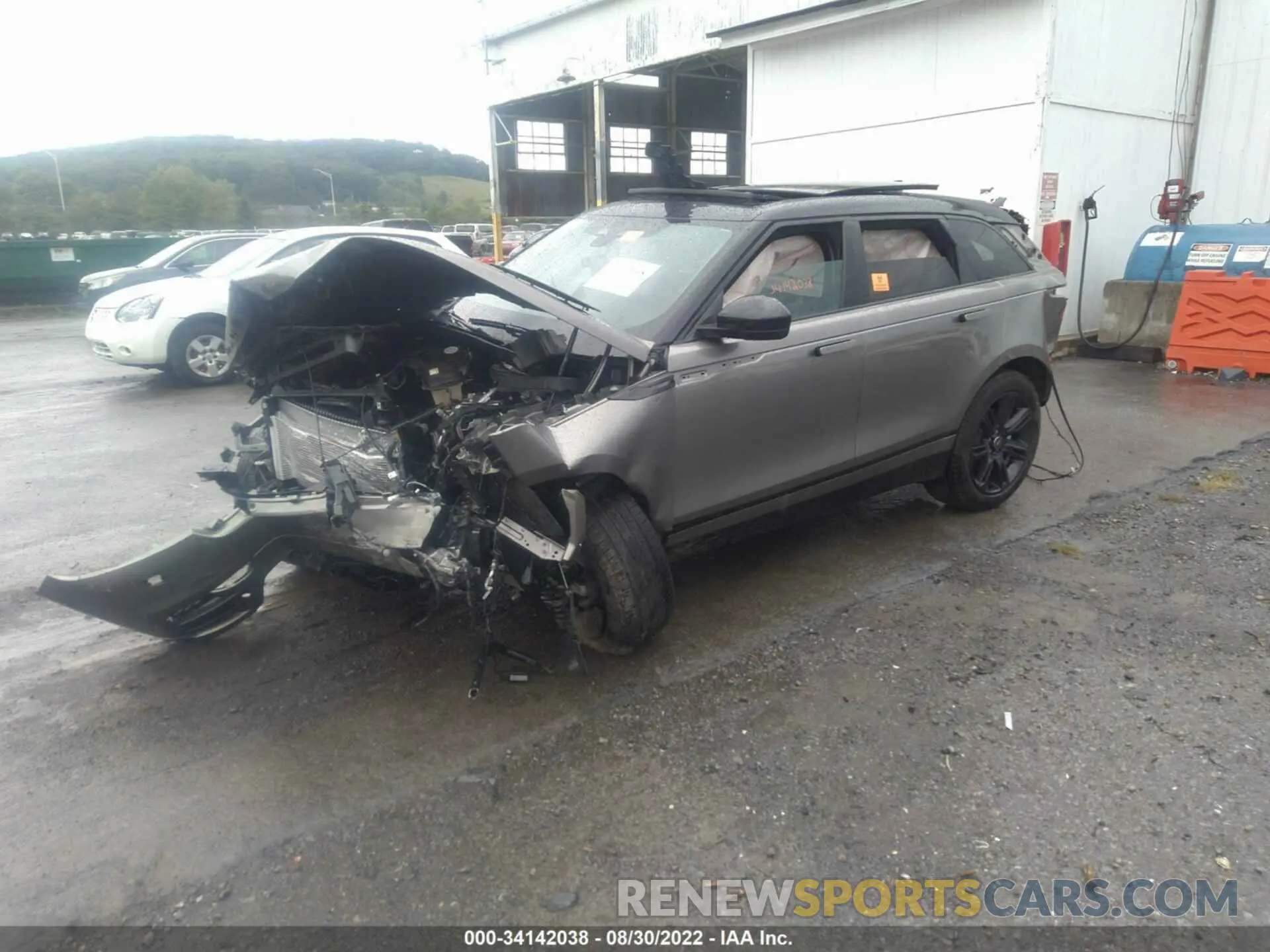 2 fotografías del automóvil dañado SALYT2EX8NA340499 LAND ROVER RANGE ROVER VELAR 2022