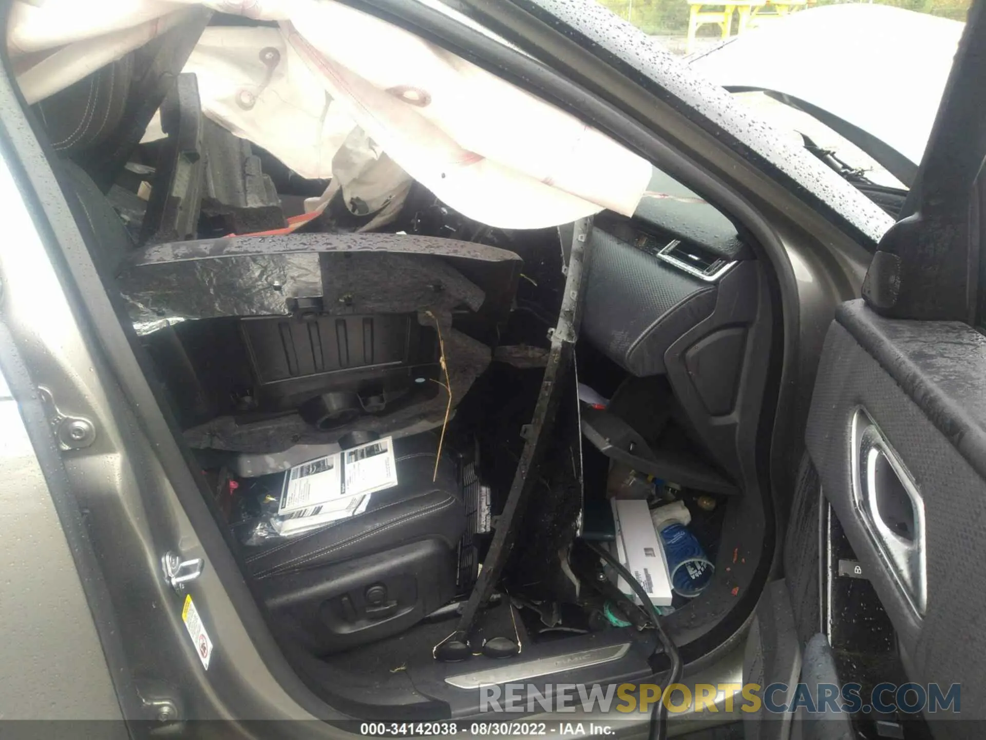5 fotografías del automóvil dañado SALYT2EX8NA340499 LAND ROVER RANGE ROVER VELAR 2022
