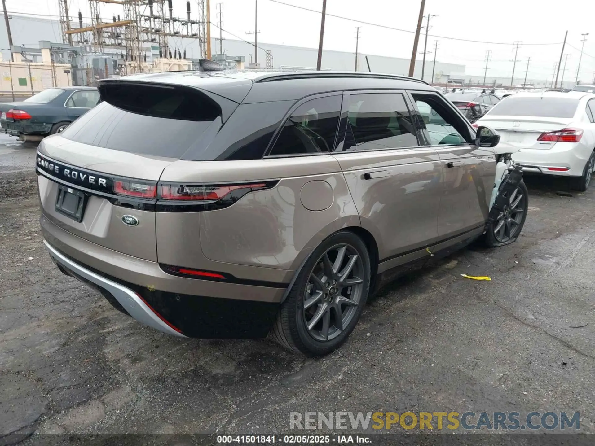4 fotografías del automóvil dañado SALYJ2EX1PA363583 LAND ROVER RANGE ROVER VELAR 2023