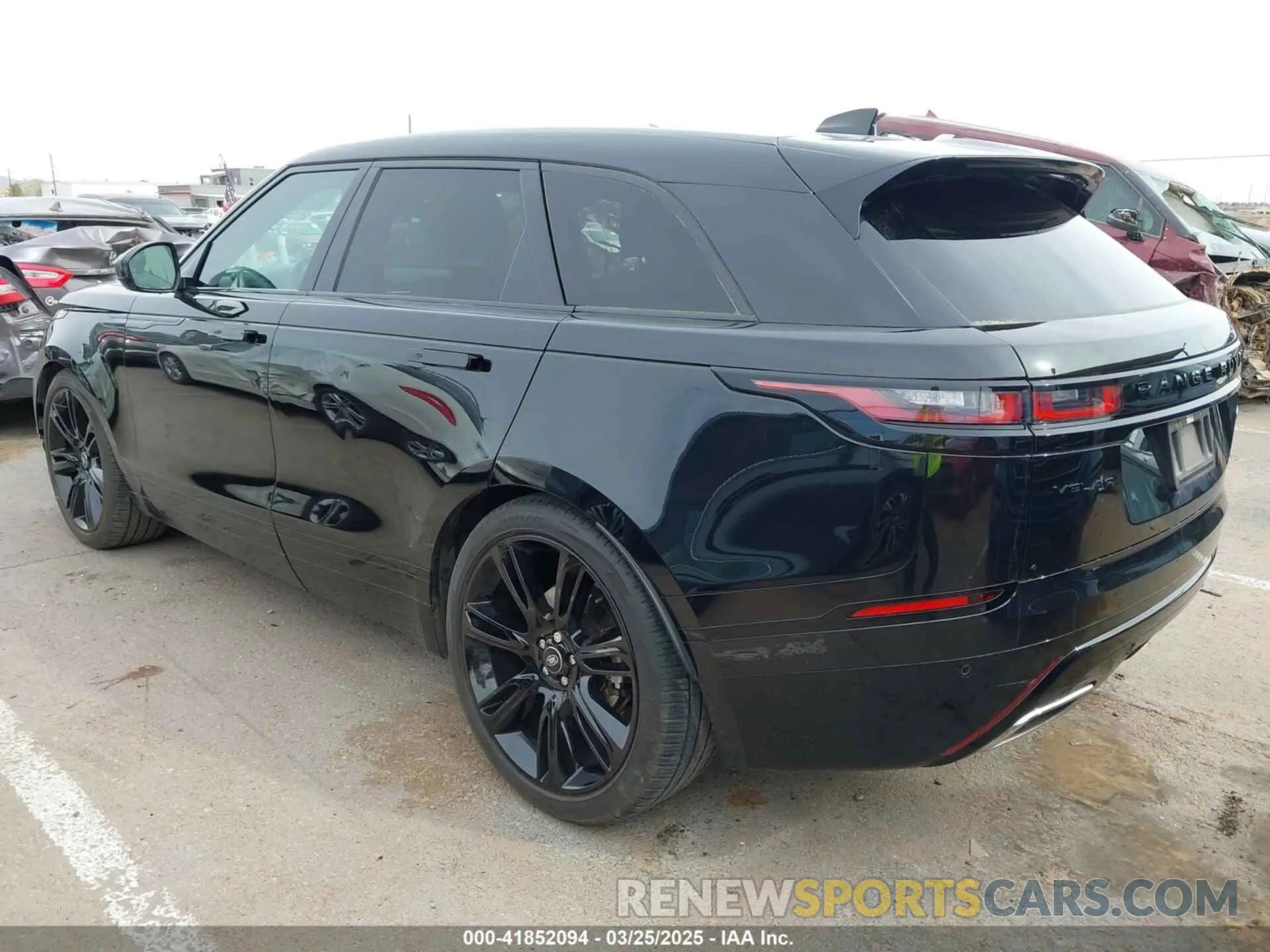 3 fotografías del automóvil dañado SALYT2EU4PA361634 LAND ROVER RANGE ROVER VELAR 2023
