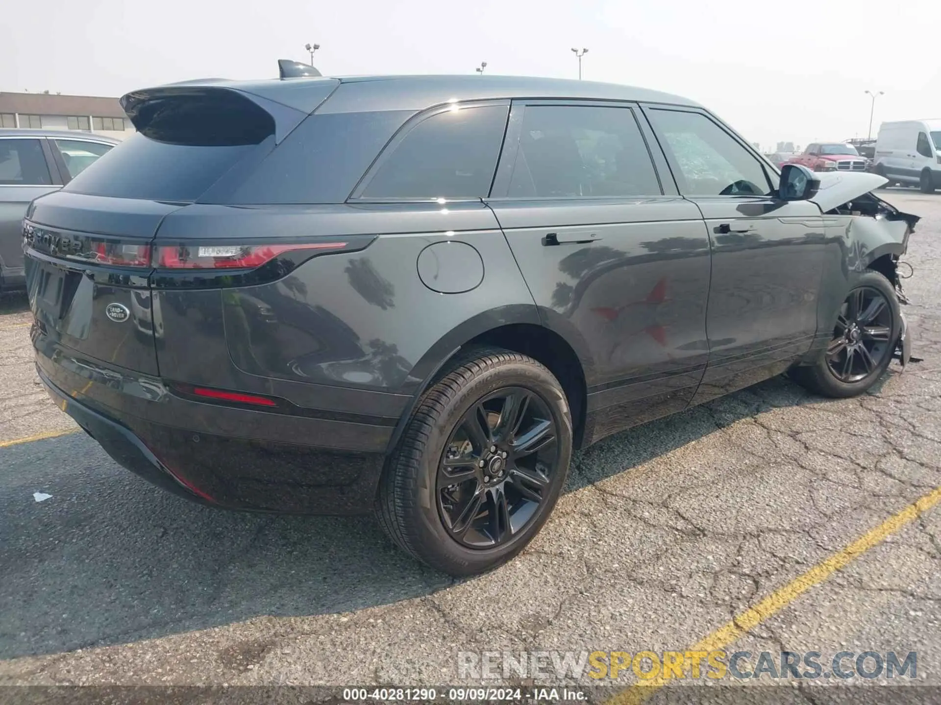 4 fotografías del automóvil dañado SALYT2EX0PA348650 LAND ROVER RANGE ROVER VELAR 2023