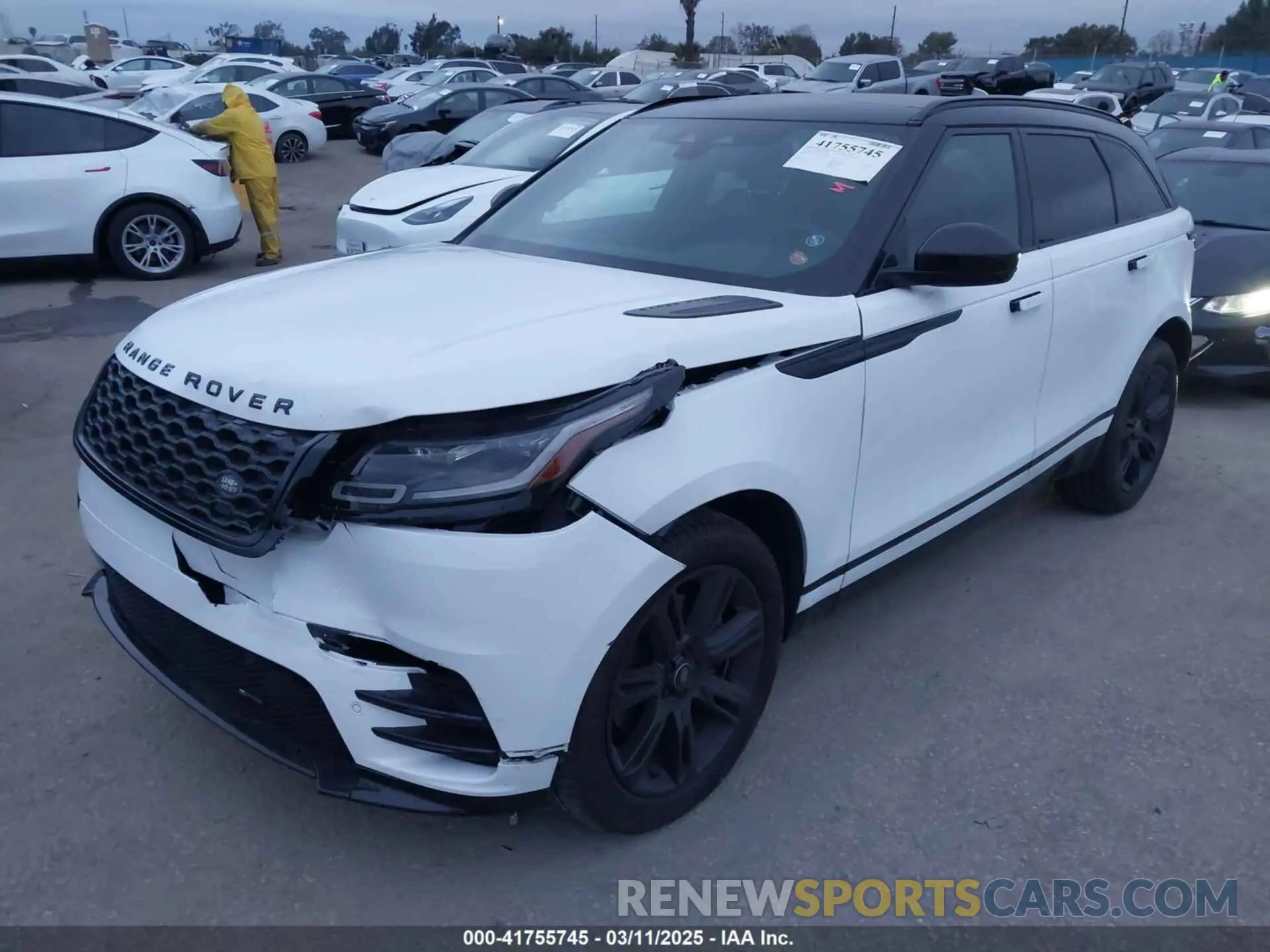 2 fotografías del automóvil dañado SALYT2EX5PA357585 LAND ROVER RANGE ROVER VELAR 2023