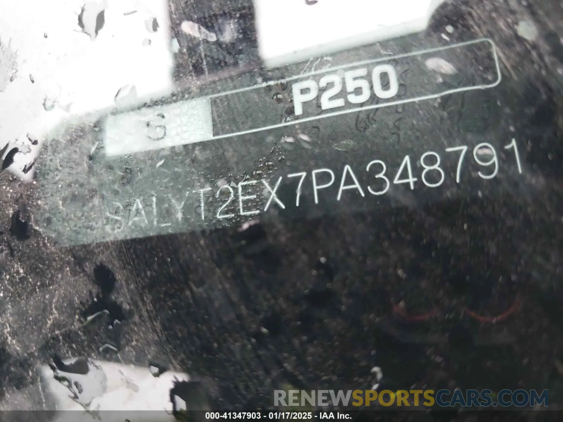 9 fotografías del automóvil dañado SALYT2EX7PA348791 LAND ROVER RANGE ROVER VELAR 2023