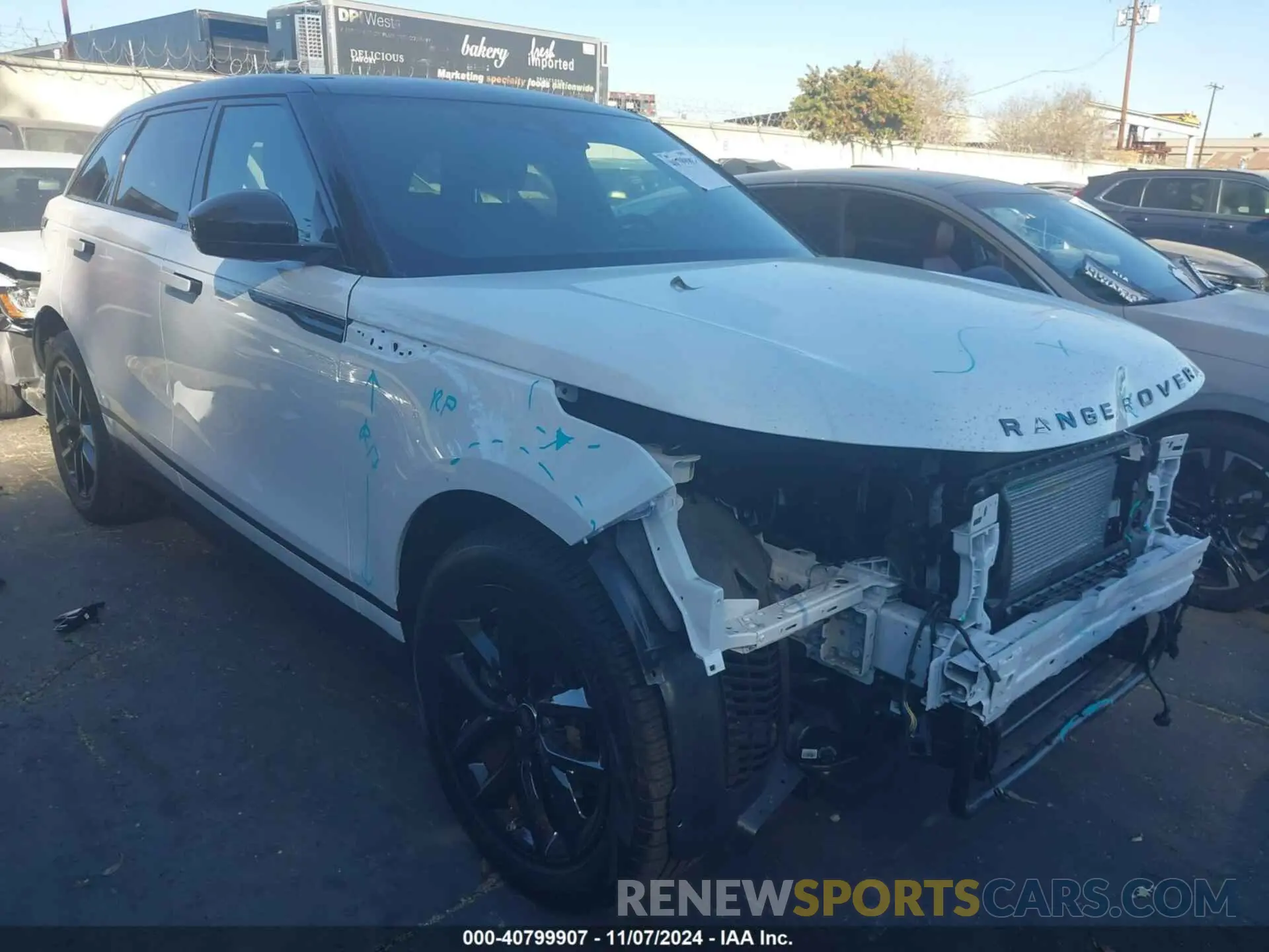 1 fotografías del automóvil dañado SALYJ2EX3SA392513 LAND ROVER RANGE ROVER VELAR 2025