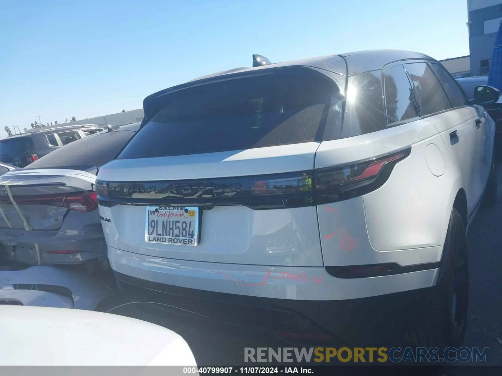 16 fotografías del automóvil dañado SALYJ2EX3SA392513 LAND ROVER RANGE ROVER VELAR 2025