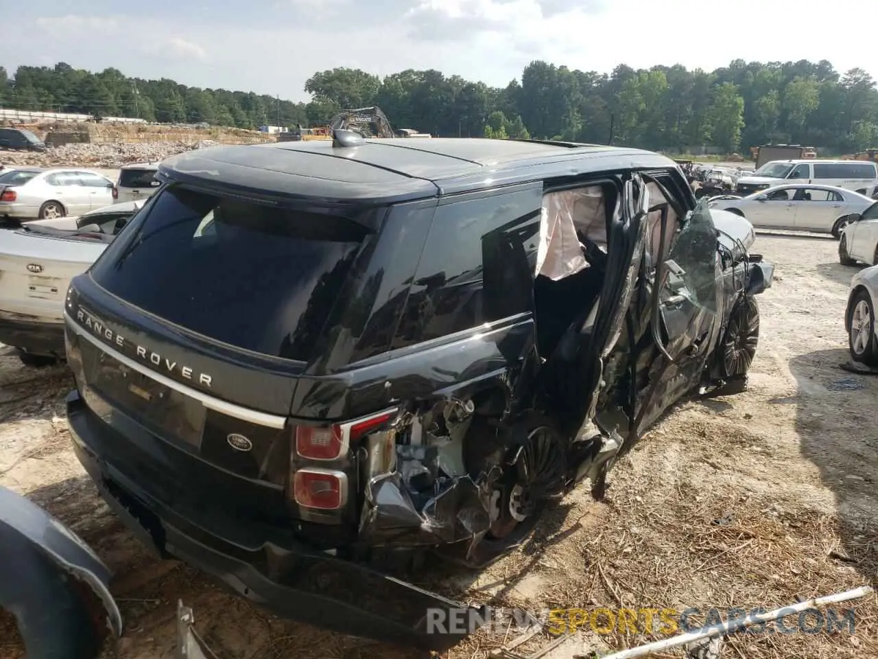 4 fotografías del automóvil dañado SALGS2SV1KA563528 LAND ROVER RANGEROVER 2019