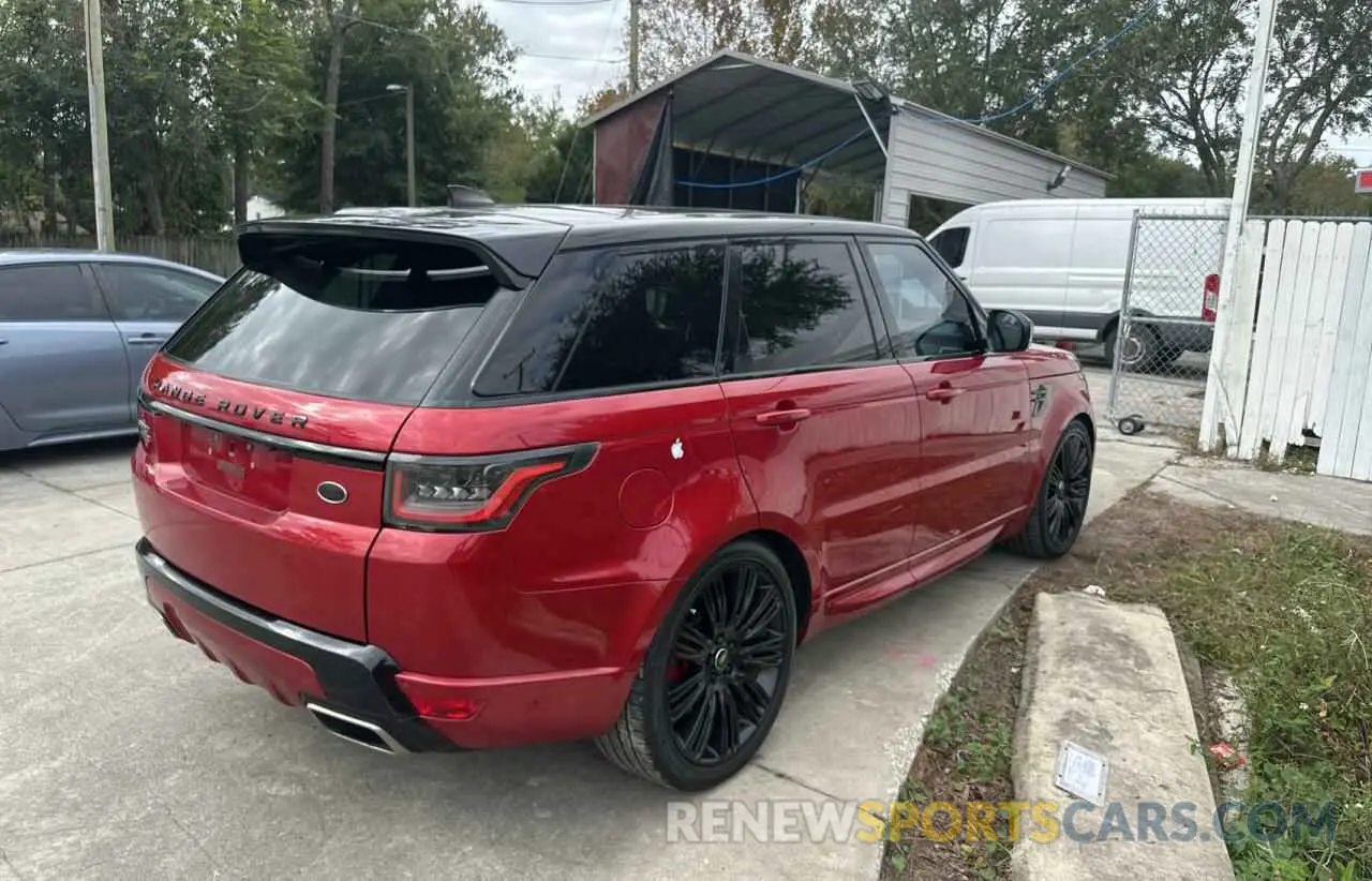 4 fotografías del automóvil dañado SALWR2RE7KA825470 LAND ROVER RANGEROVER 2019