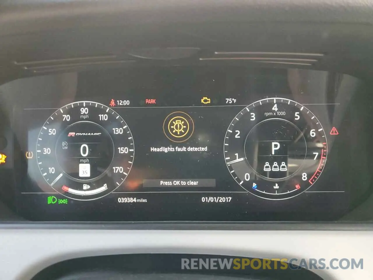 9 fotografías del automóvil dañado SALYL2FV1KA225879 LAND ROVER RANGEROVER 2019