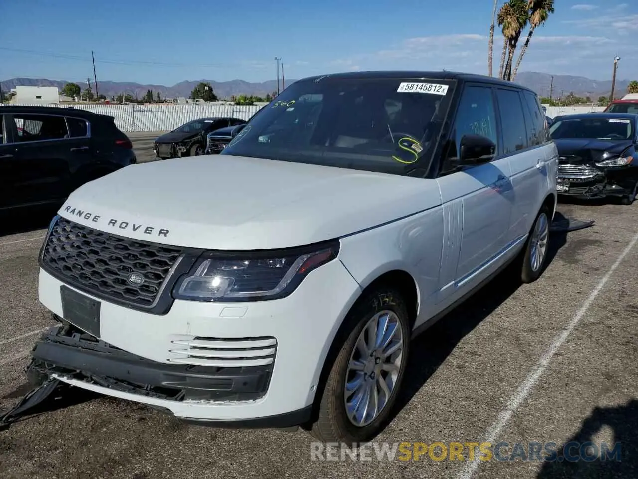 2 fotografías del automóvil dañado SALGR2SU7LA598756 LAND ROVER RANGEROVER 2020