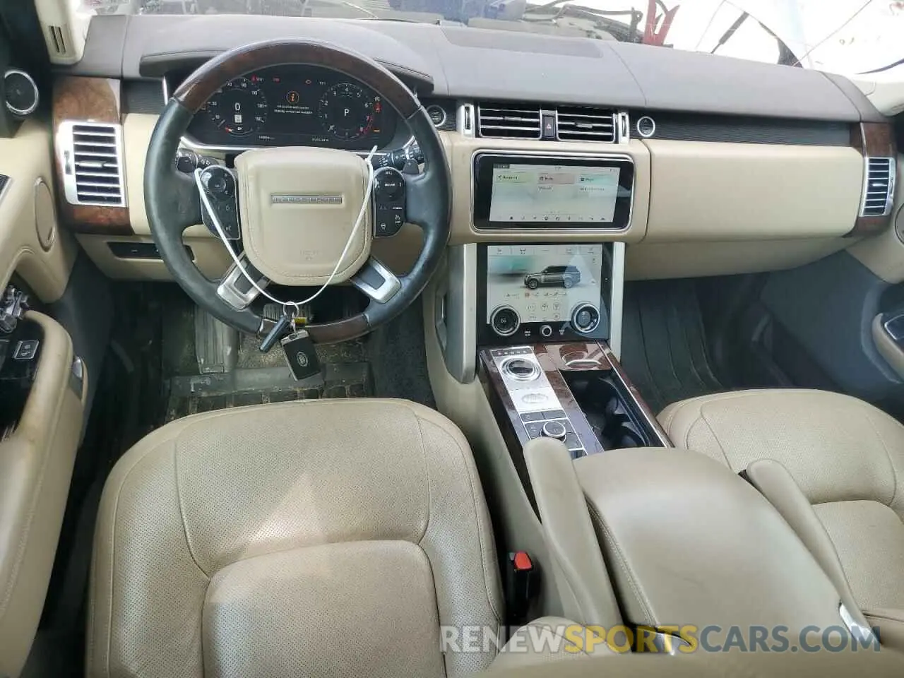 8 fotografías del automóvil dañado SALGS2RU2LA584645 LAND ROVER RANGEROVER 2020