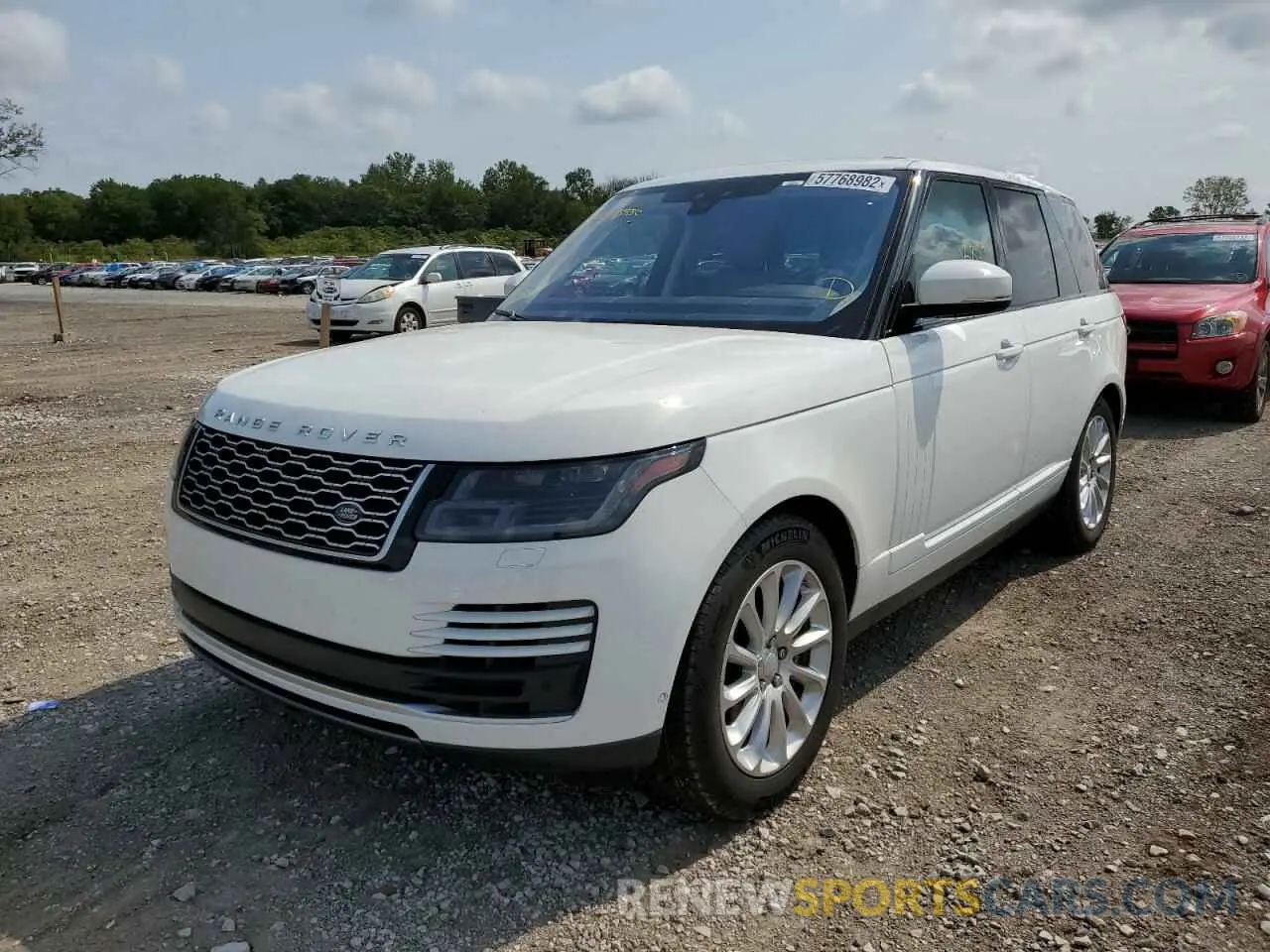 2 fotografías del automóvil dañado SALGS2RU7LA403961 LAND ROVER RANGEROVER 2020