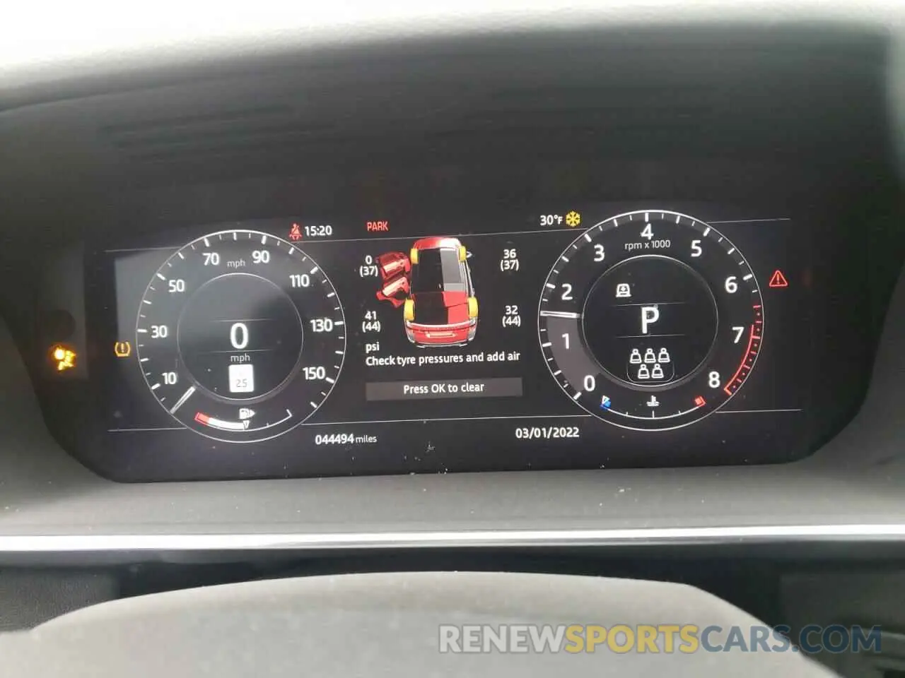 8 fotografías del automóvil dañado SALWR2SU6LA715044 LAND ROVER RANGEROVER 2020