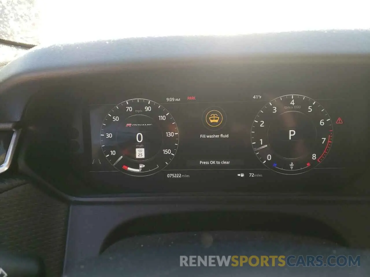 9 fotografías del automóvil dañado SALYK2EX6LA264426 LAND ROVER RANGEROVER 2020