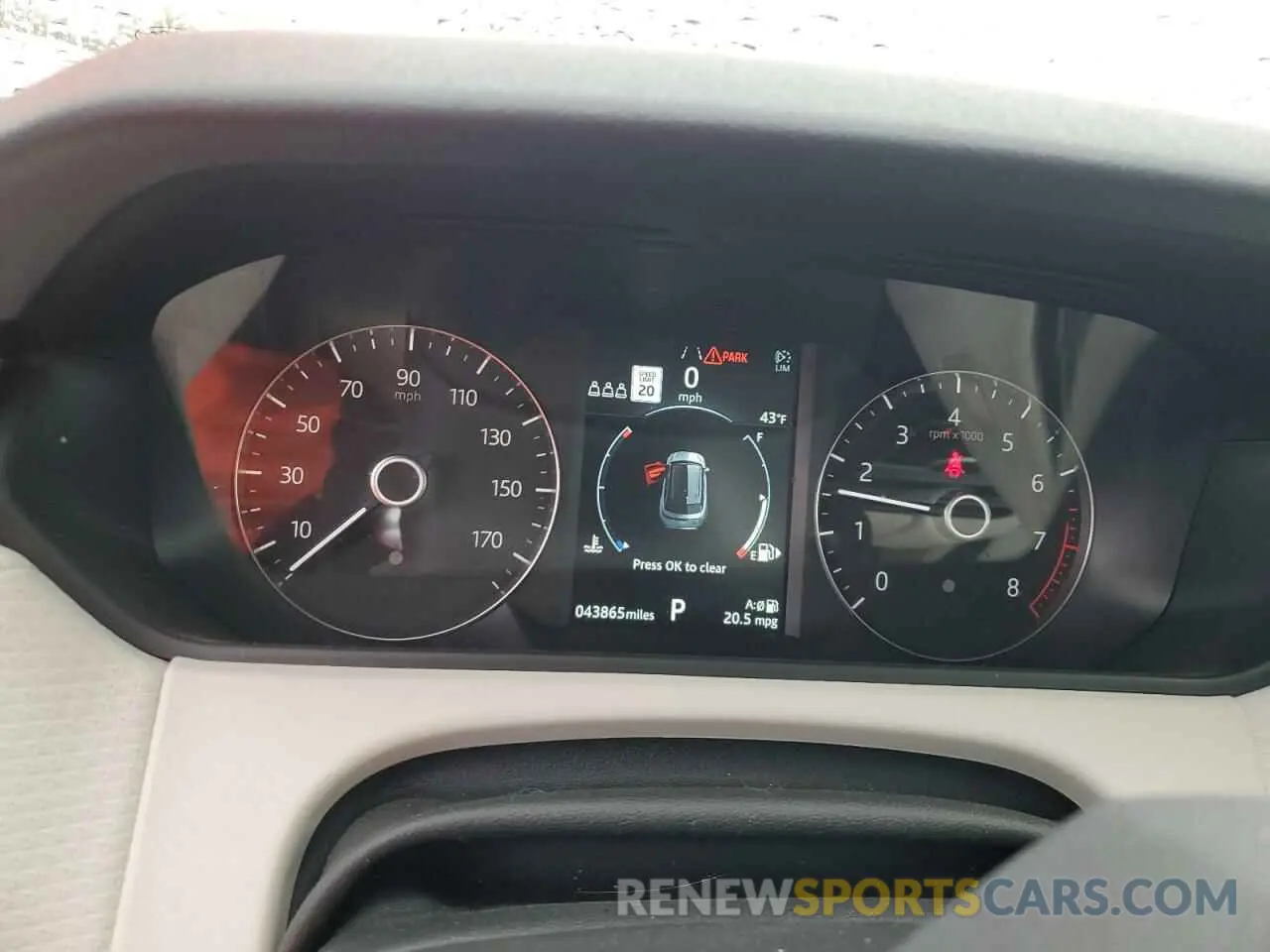 9 fotografías del automóvil dañado SALYK2EX8LA277971 LAND ROVER RANGEROVER 2020