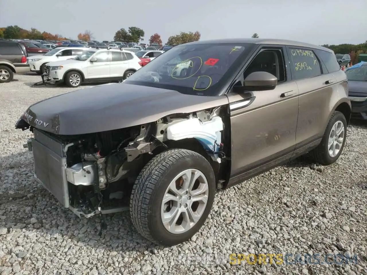 2 fotografías del automóvil dañado SALZJ2FX2LH027428 LAND ROVER RANGEROVER 2020