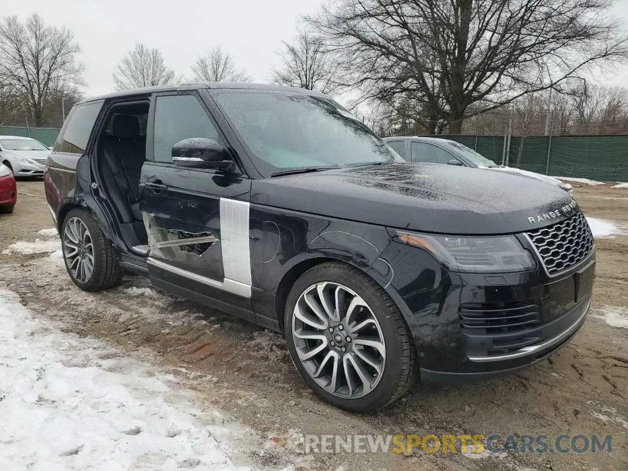 4 fotografías del automóvil dañado SALGS2RU1MA432874 LAND ROVER RANGEROVER 2021