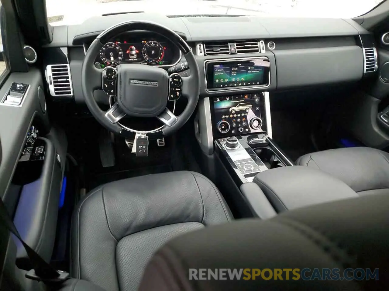 8 fotografías del automóvil dañado SALGS2RU1MA432874 LAND ROVER RANGEROVER 2021