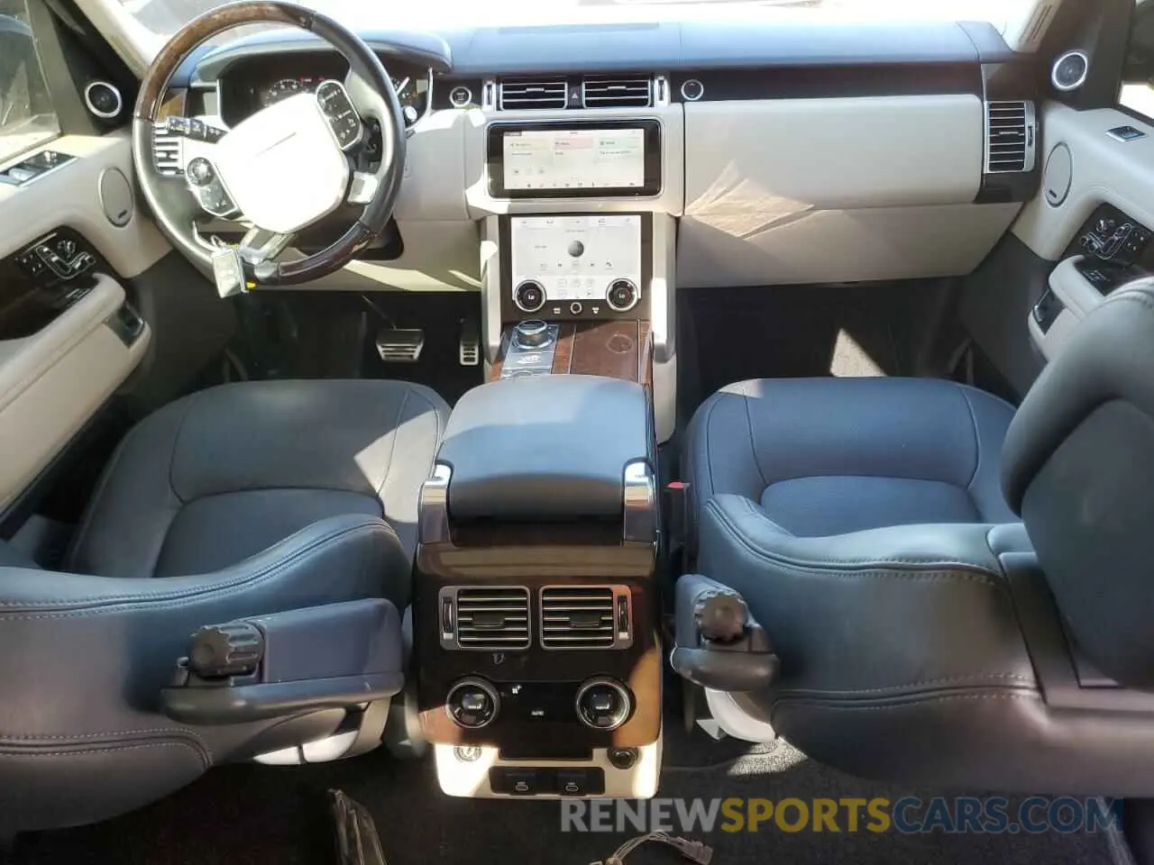 8 fotografías del automóvil dañado SALGS2RU1MA456866 LAND ROVER RANGEROVER 2021