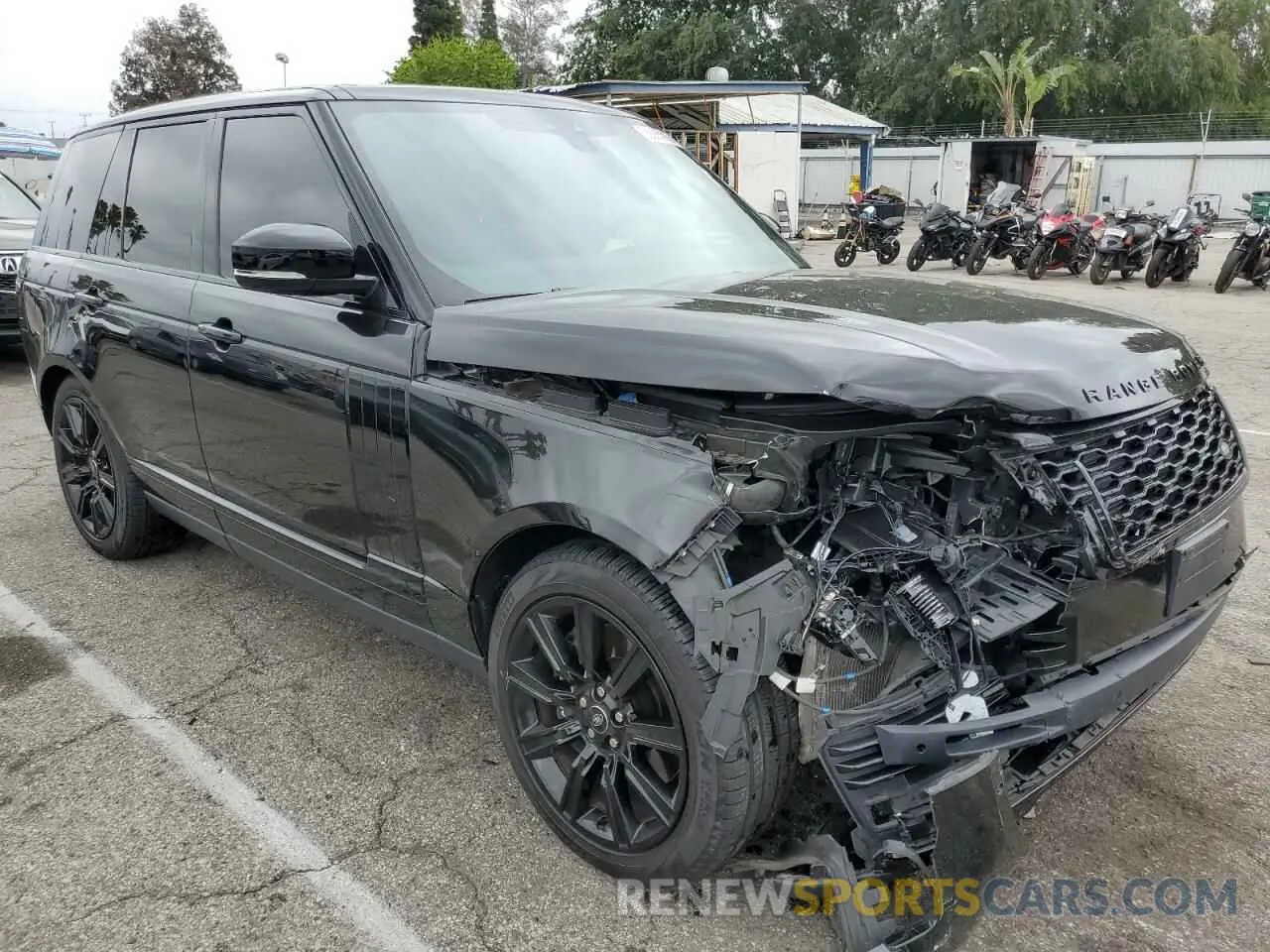 4 fotografías del automóvil dañado SALGS2RU6MA453669 LAND ROVER RANGEROVER 2021