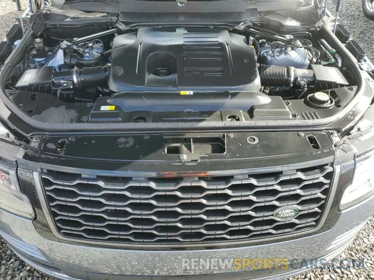 12 fotografías del automóvil dañado SALGS2RU6MA455471 LAND ROVER RANGEROVER 2021
