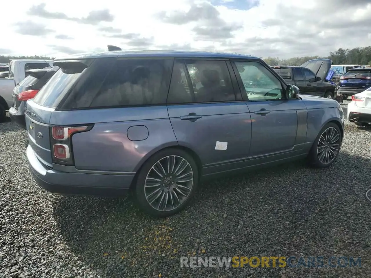 3 fotografías del automóvil dañado SALGS2RU6MA455471 LAND ROVER RANGEROVER 2021