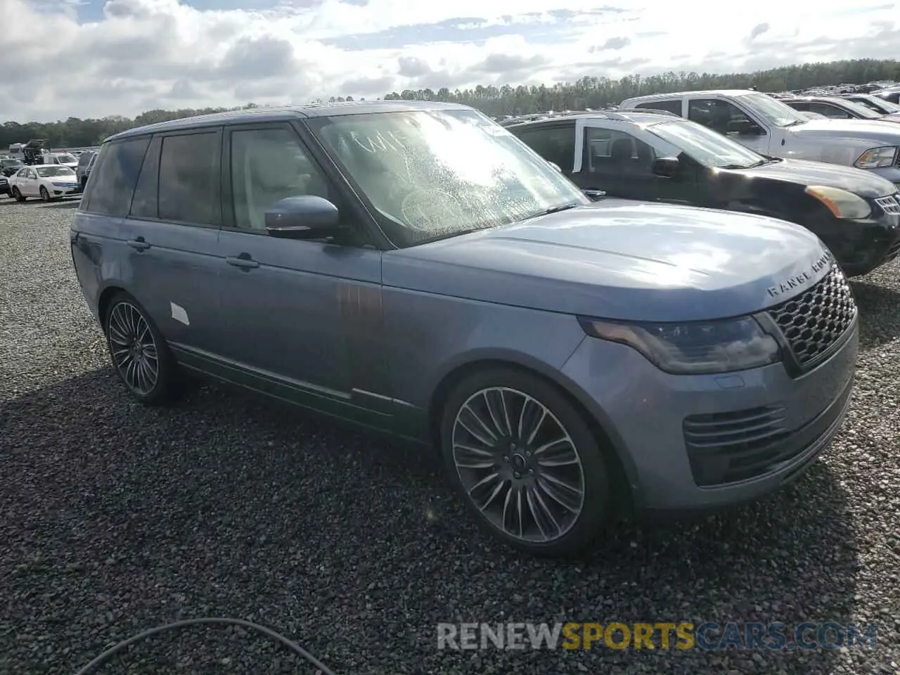 4 fotografías del automóvil dañado SALGS2RU6MA455471 LAND ROVER RANGEROVER 2021