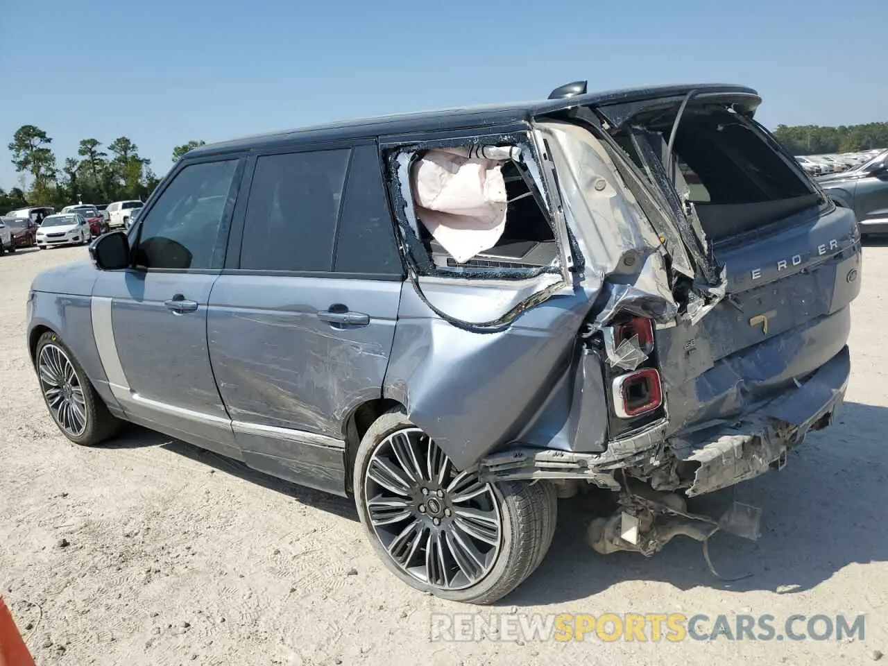 2 fotografías del automóvil dañado SALGS2RU8MA434010 LAND ROVER RANGEROVER 2021