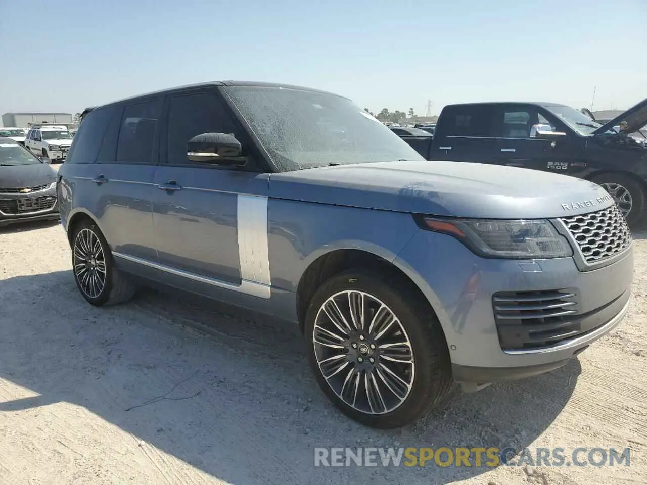 4 fotografías del automóvil dañado SALGS2RU8MA434010 LAND ROVER RANGEROVER 2021