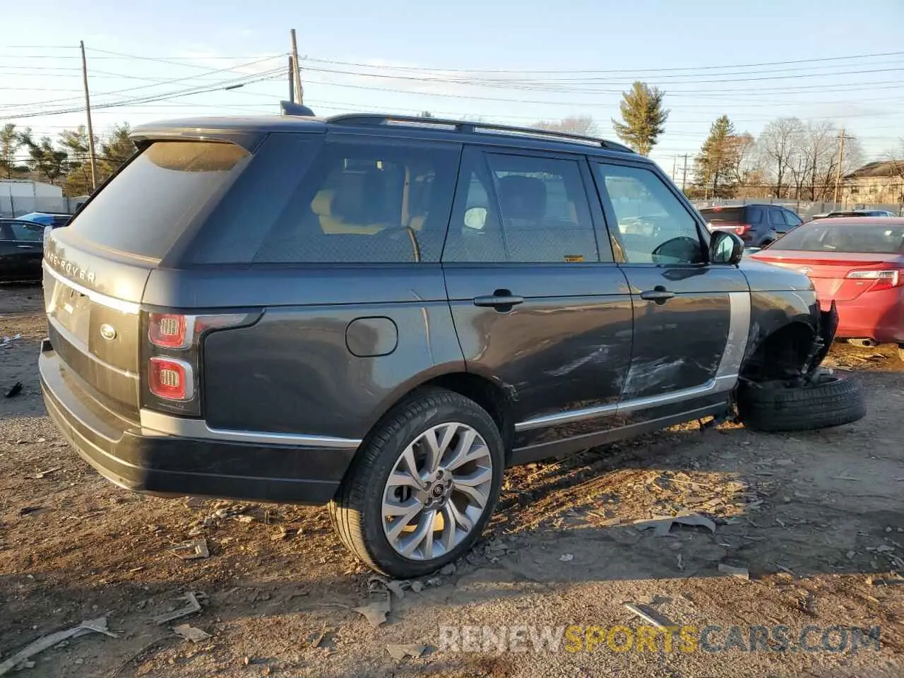 3 fotografías del automóvil dañado SALGS2SE2MA439576 LAND ROVER RANGEROVER 2021