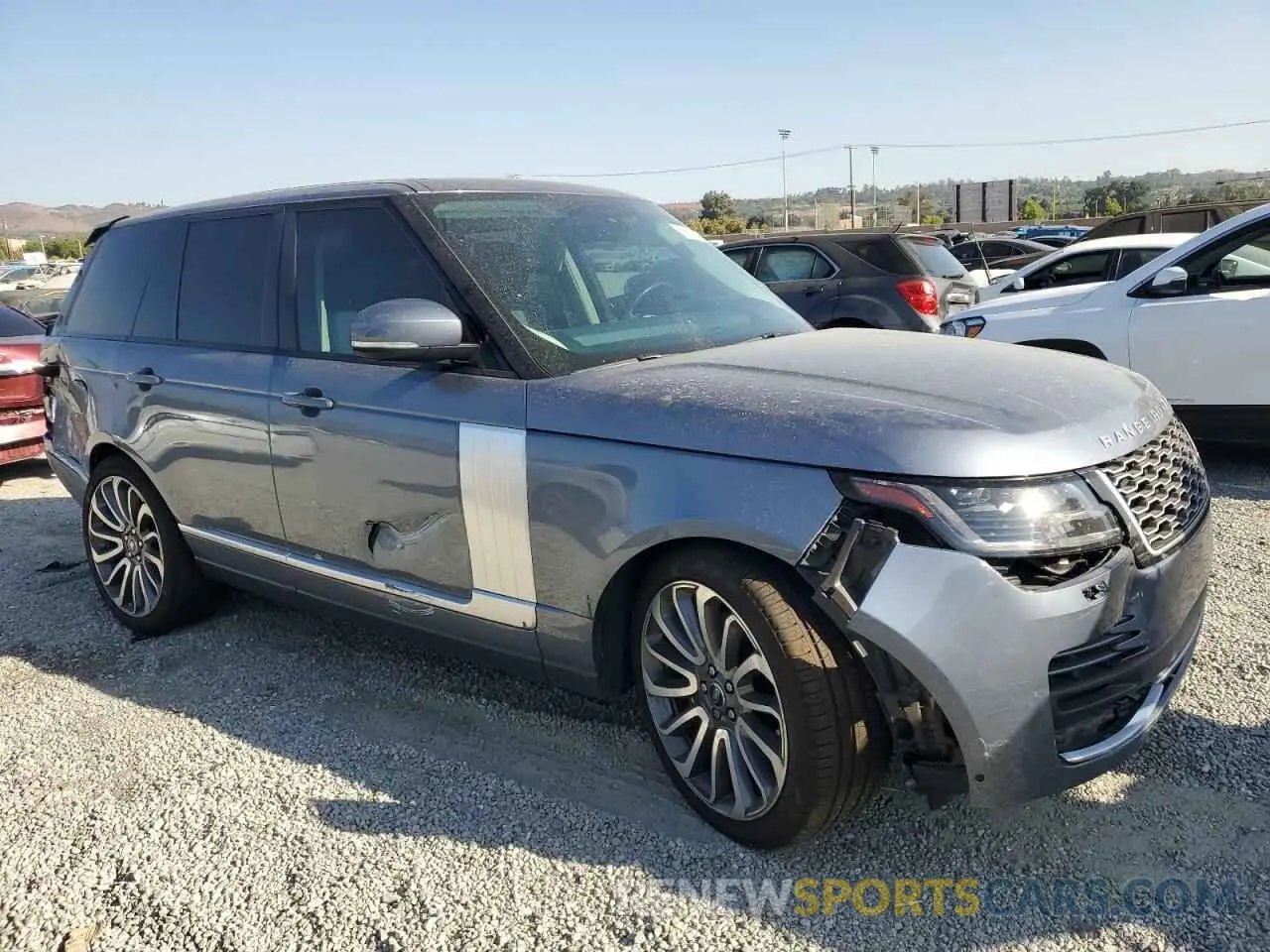 4 fotografías del automóvil dañado SALGS2SE3MA428313 LAND ROVER RANGEROVER 2021