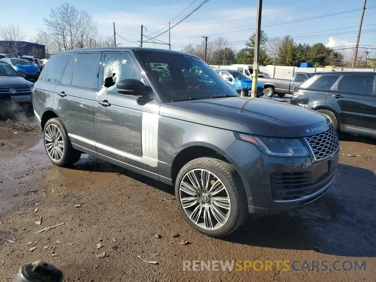 4 fotografías del automóvil dañado SALGS2SE9MA428204 LAND ROVER RANGEROVER 2021