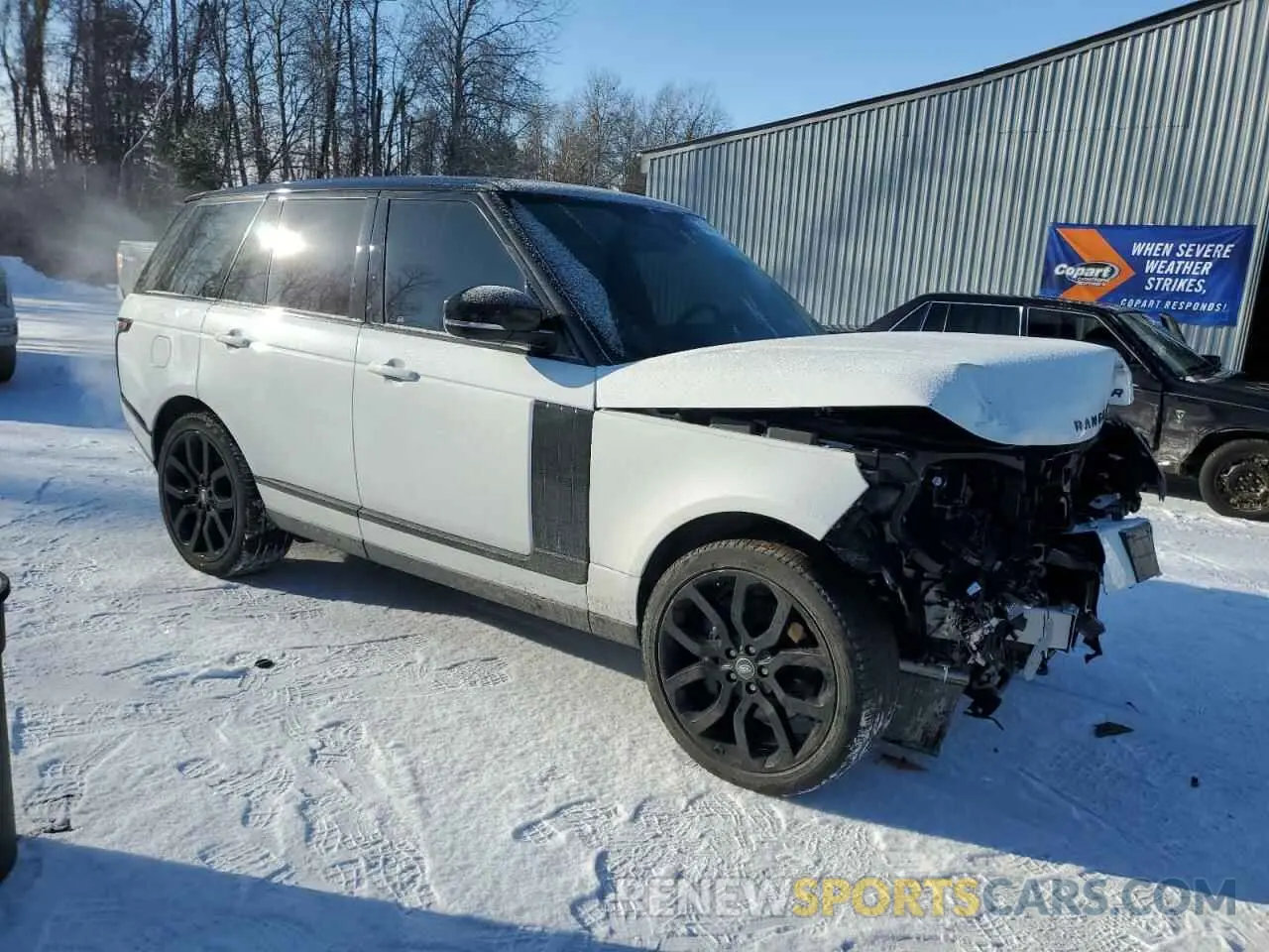 4 fotografías del automóvil dañado SALGS2SEXMA438501 LAND ROVER RANGEROVER 2021