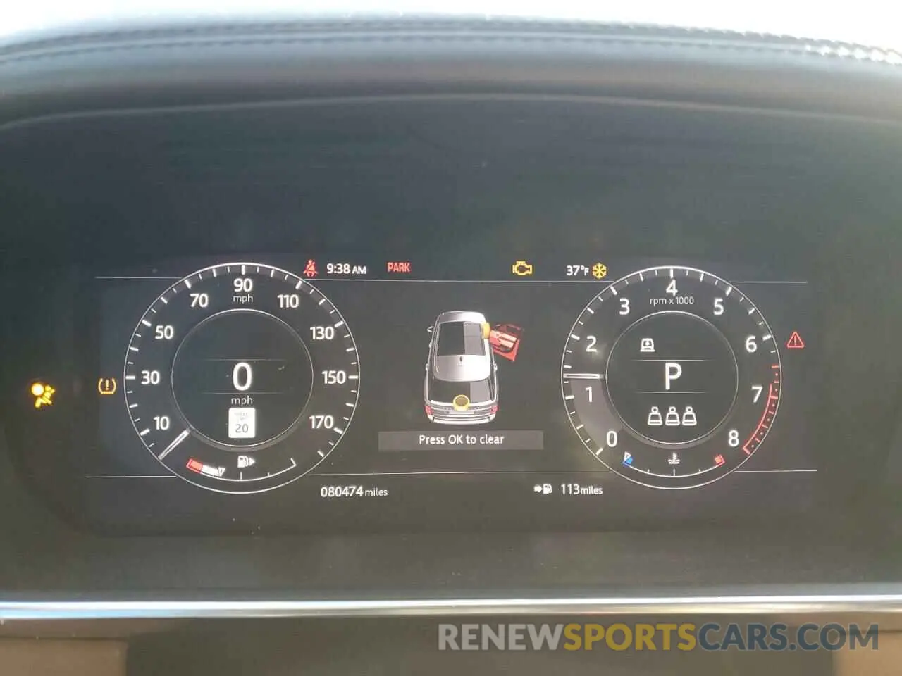 9 fotografías del automóvil dañado SALGV2SE3MA423815 LAND ROVER RANGEROVER 2021