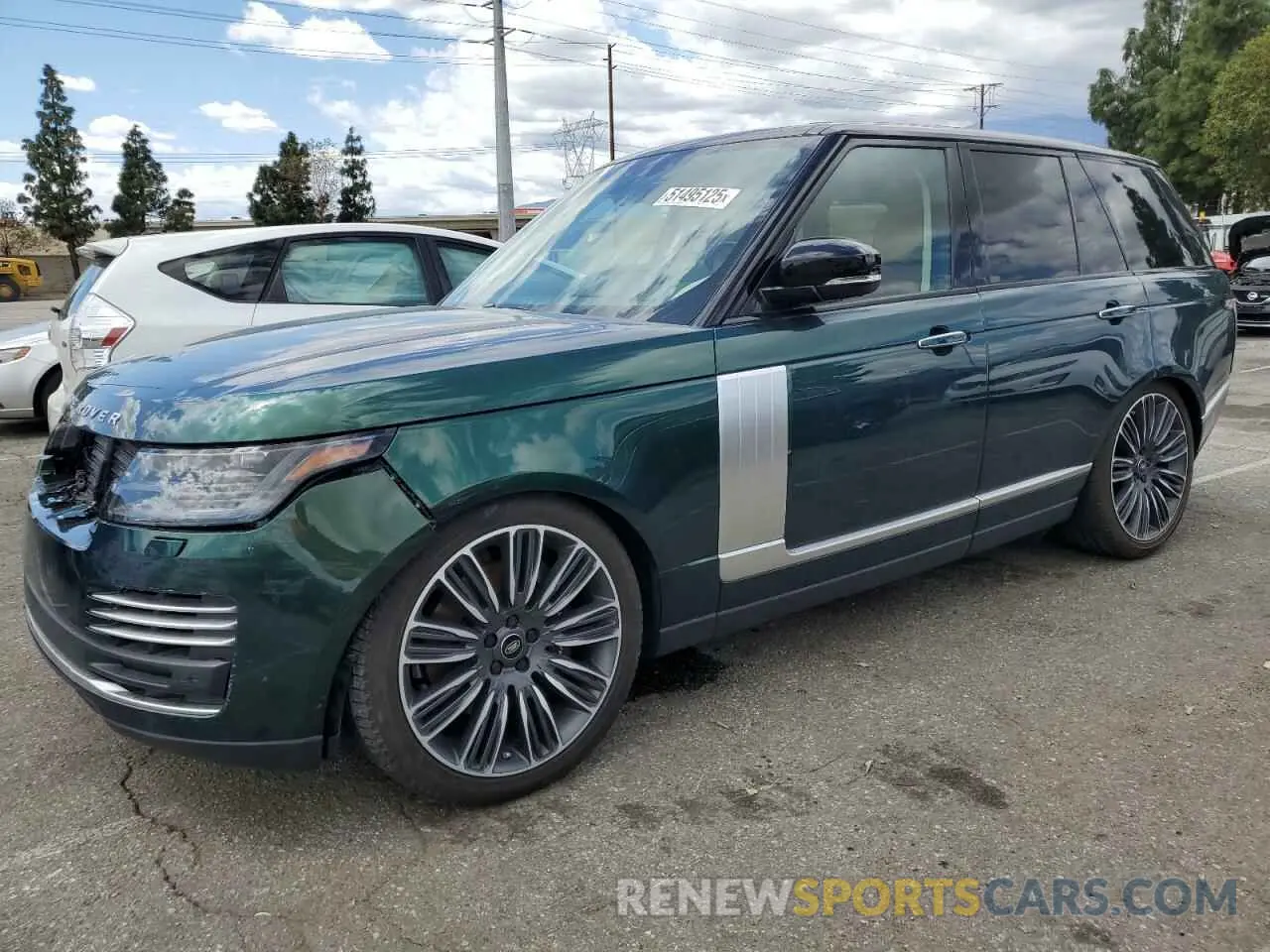 1 fotografías del automóvil dañado SALGV2SEXMA425822 LAND ROVER RANGEROVER 2021