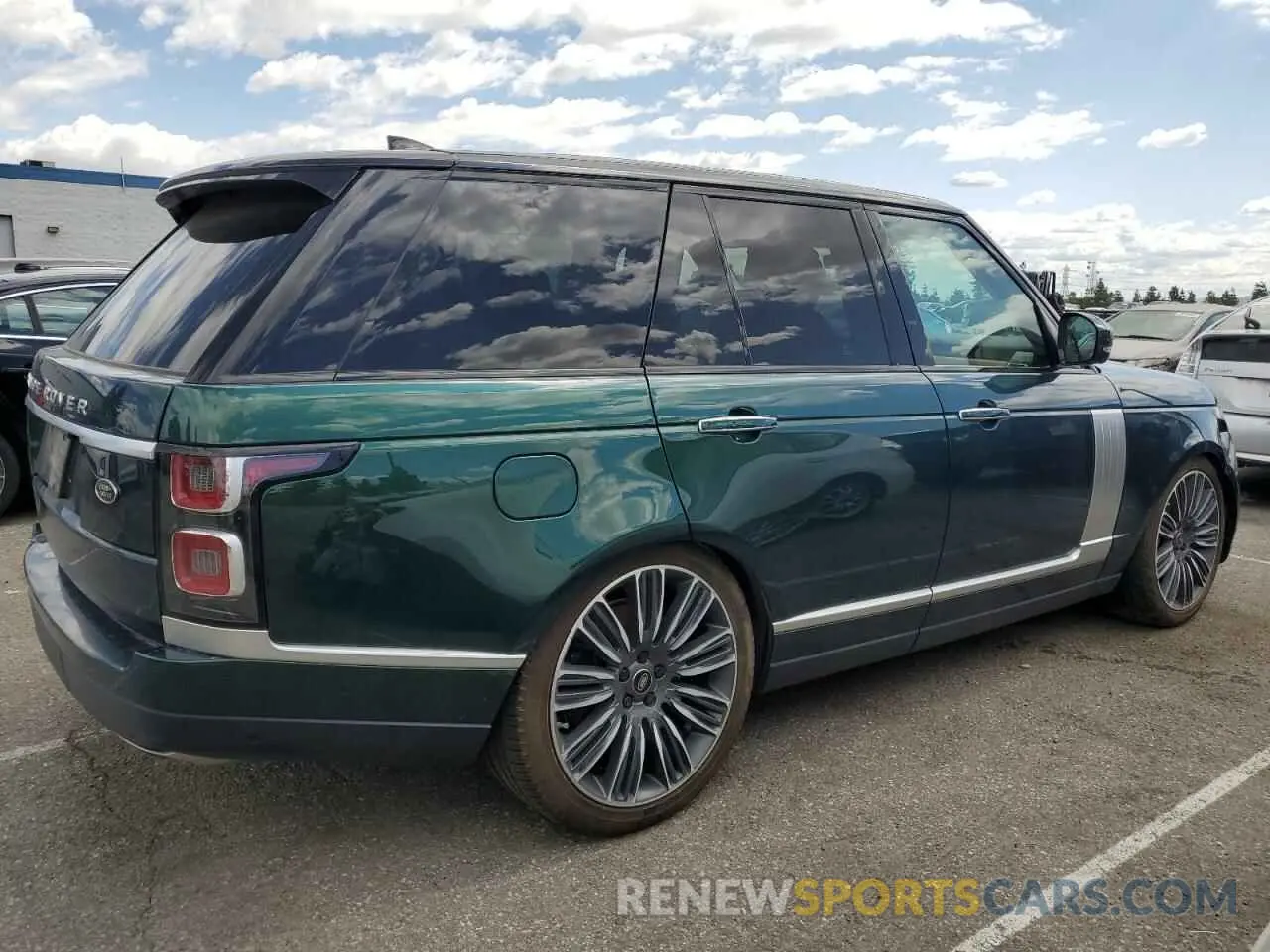 3 fotografías del automóvil dañado SALGV2SEXMA425822 LAND ROVER RANGEROVER 2021
