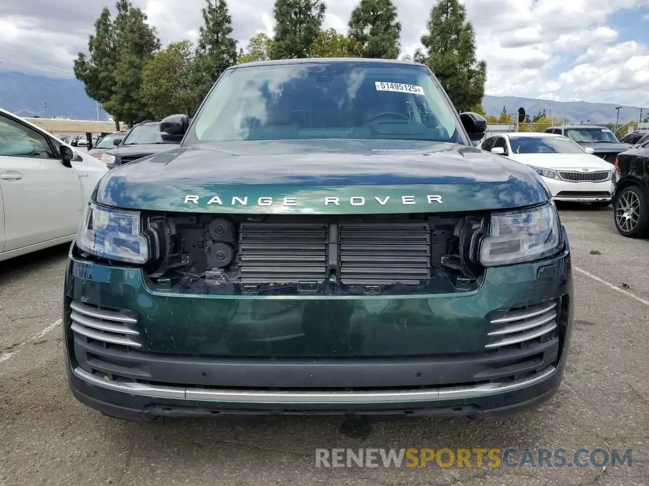 5 fotografías del automóvil dañado SALGV2SEXMA425822 LAND ROVER RANGEROVER 2021