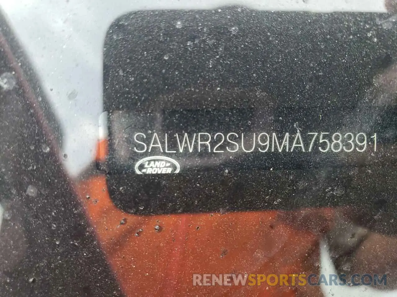 10 fotografías del automóvil dañado SALWR2SU9MA758391 LAND ROVER RANGEROVER 2021