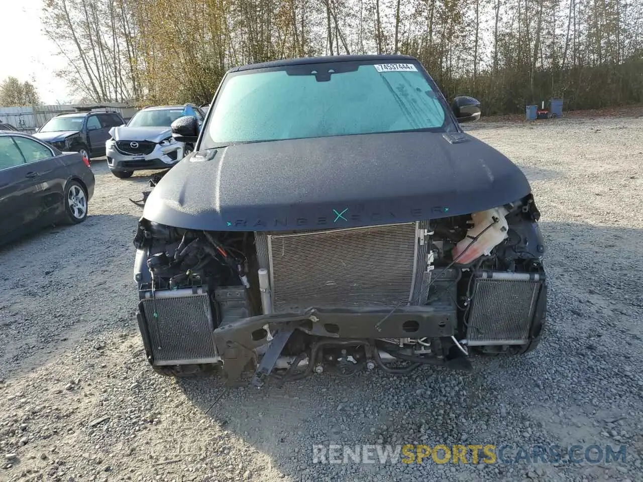5 fotografías del automóvil dañado SALWV2SE1MA779403 LAND ROVER RANGEROVER 2021