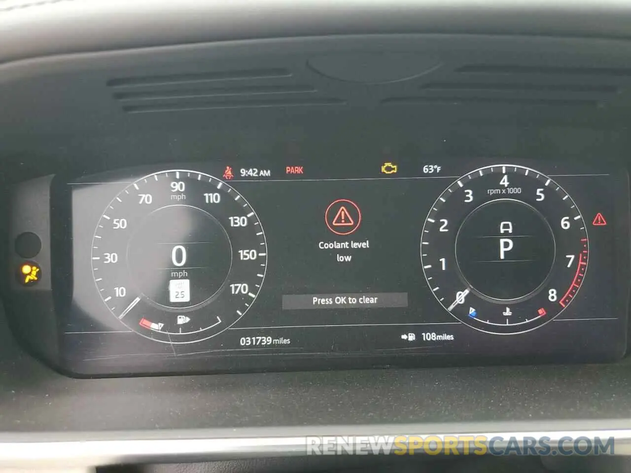 9 fotografías del automóvil dañado SALWV2SE4MA776463 LAND ROVER RANGEROVER 2021