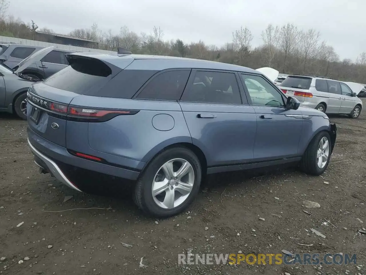 3 fotografías del automóvil dañado SALYJ2EX9MA309881 LAND ROVER RANGEROVER 2021