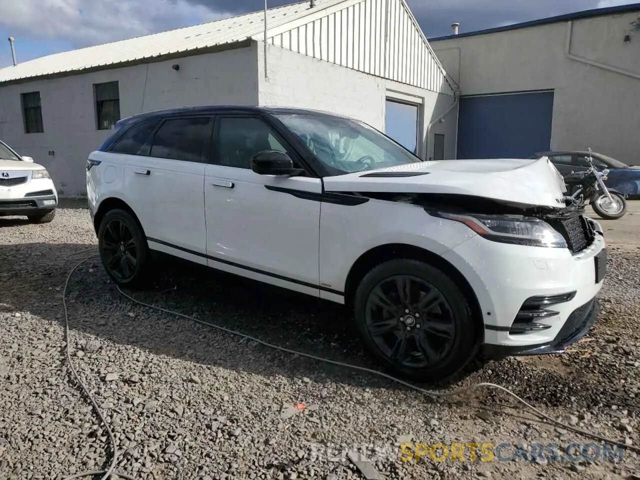 4 fotografías del automóvil dañado SALYT2EX8MA311275 LAND ROVER RANGEROVER 2021