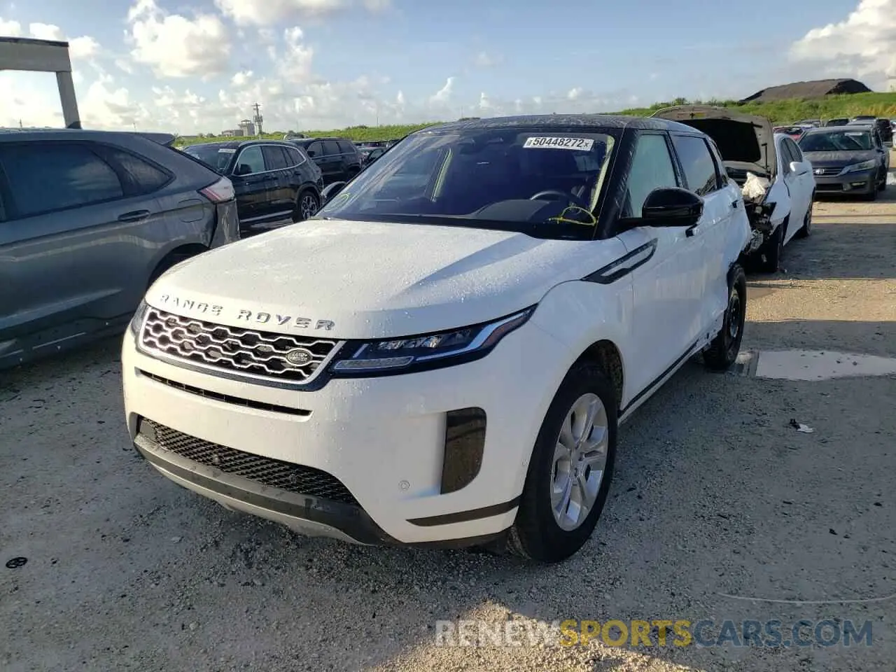 2 fotografías del automóvil dañado SALZJ2FX8MH138101 LAND ROVER RANGEROVER 2021