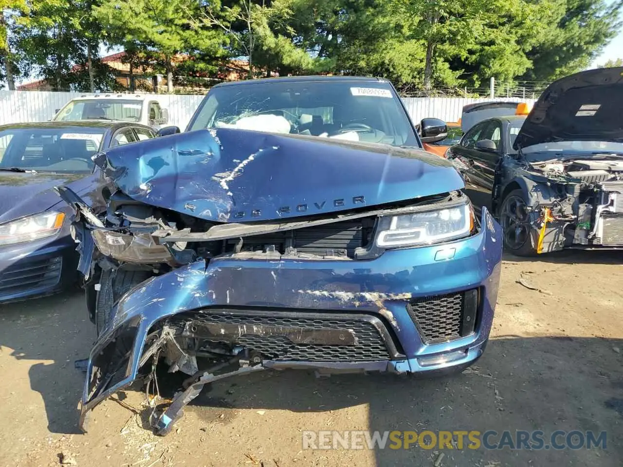 5 fotografías del automóvil dañado SALWR2SEXNA205758 LAND ROVER RANGEROVER 2022