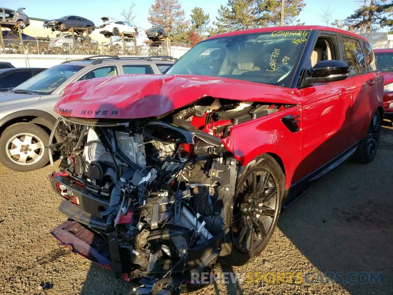 2 fotografías del automóvil dañado SALWR2SU1NA209513 LAND ROVER RANGEROVER 2022