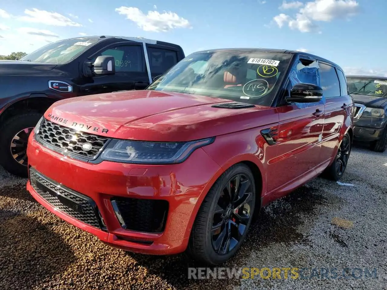 2 fotografías del automóvil dañado SALWS2RU5NA244954 LAND ROVER RANGEROVER 2022