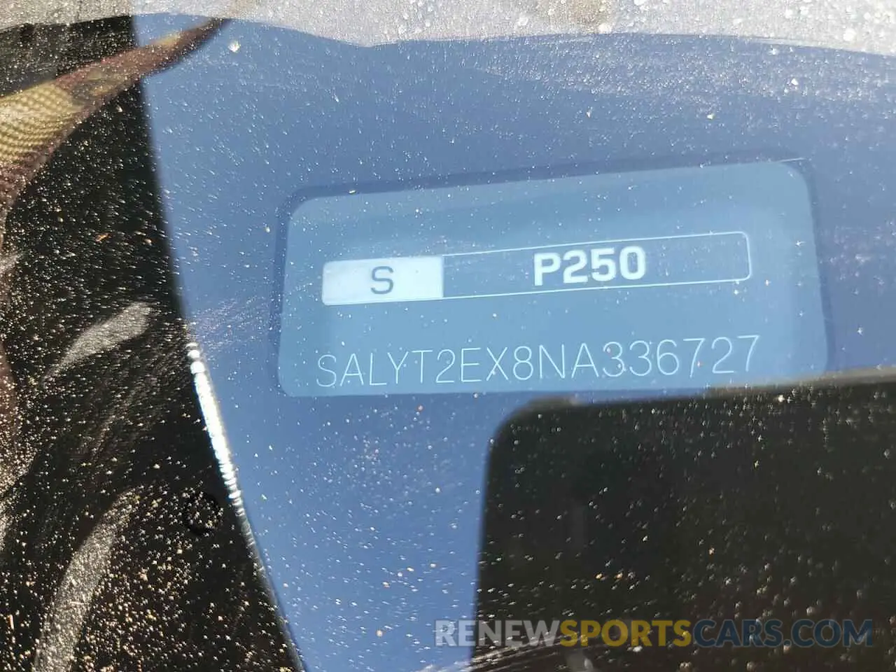 10 fotografías del automóvil dañado SALYT2EX8NA336727 LAND ROVER RANGEROVER 2022