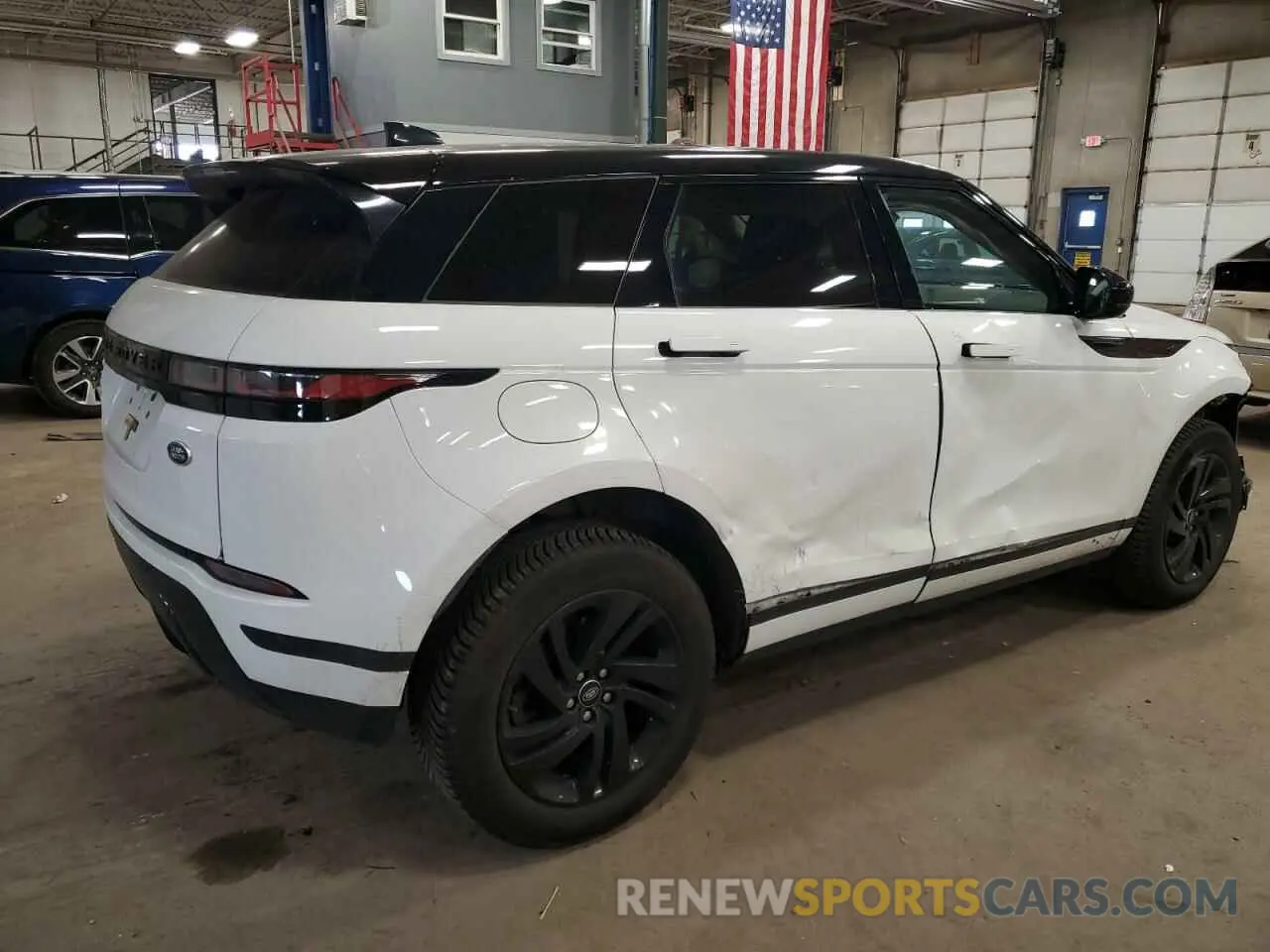 3 fotografías del automóvil dañado SALZJ2FX1NH167442 LAND ROVER RANGEROVER 2022