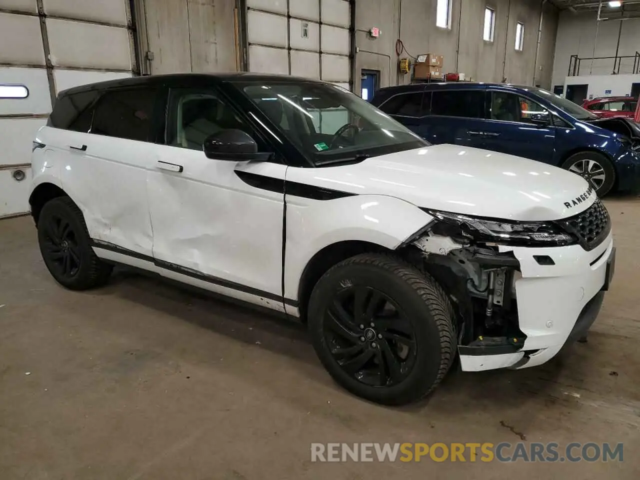 4 fotografías del automóvil dañado SALZJ2FX1NH167442 LAND ROVER RANGEROVER 2022