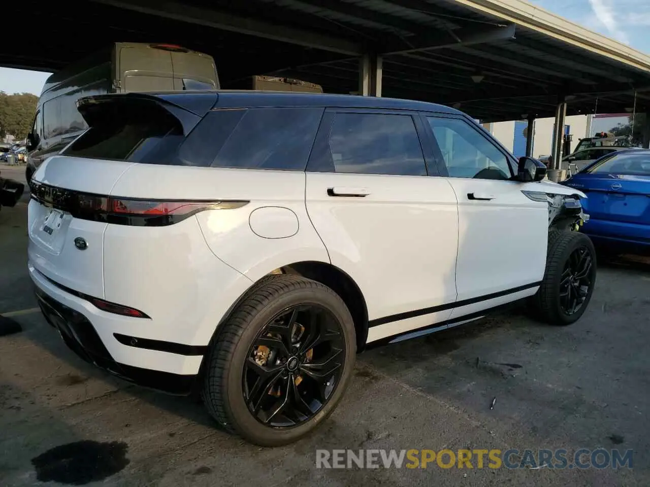 3 fotografías del automóvil dañado SALZL2FX5NH172072 LAND ROVER RANGEROVER 2022